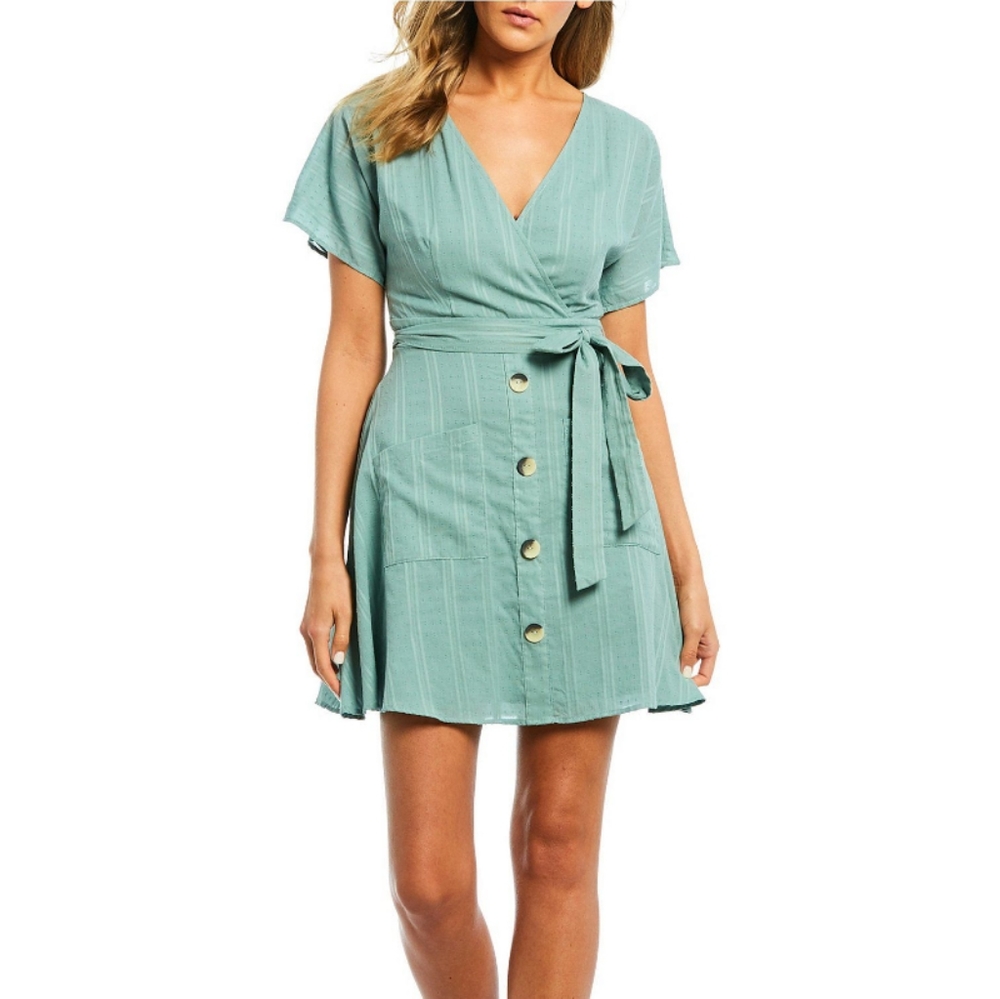 Kodi Kristopher Button Front Detail Women's Dress